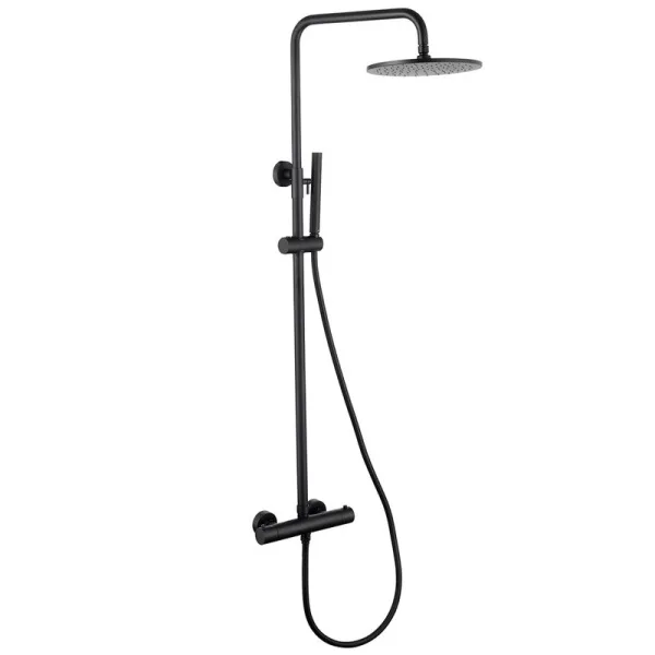 Душевая стойка Abber Wasser Kreis AF8160B, матовая черная Sancos — Оригинал