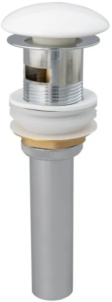 Донный клапан для раковины Splendy AA3071YURKW с переливом, белый глянец Sancos — Оригинал