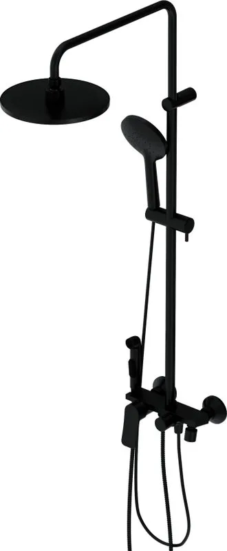 Душевая стойка Damixa Apollo DX220910300 с гигиеническим душем,, черная Sancos — официальный сайт