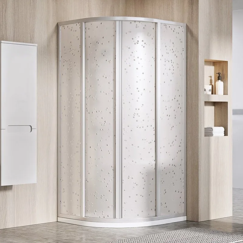 Душевой уголок Ravak Supernova SKCP4-80 195 Pearl, профиль сатин Sancos — официальный сайт