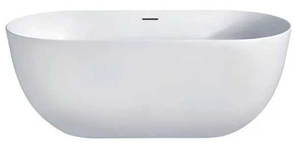 Акриловая ванна Hatria Y7AX25 170x78 см, отдельностоящая, белая матовая, со сливом-переливом Sancos — Оригинал