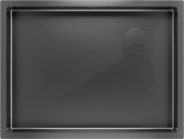 Мойка кухонная Paulmark Next-Skew PM885844-GM вороненая сталь Sancos — Оригинал