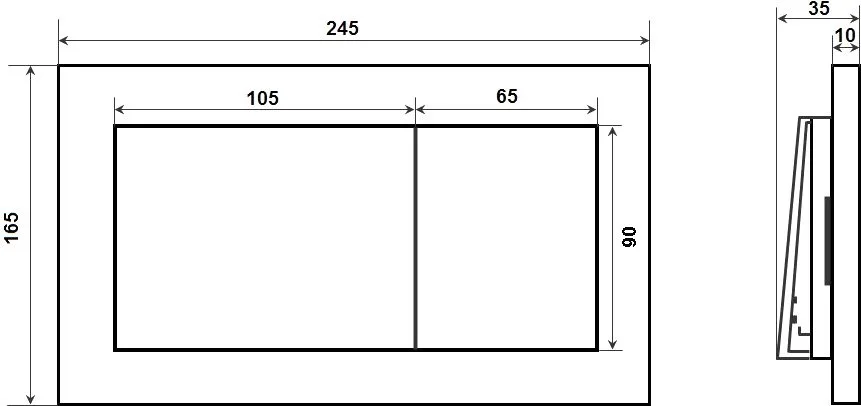 Кнопка смыва Timo Reko FP-004MB черная Sancos — официальный сайт