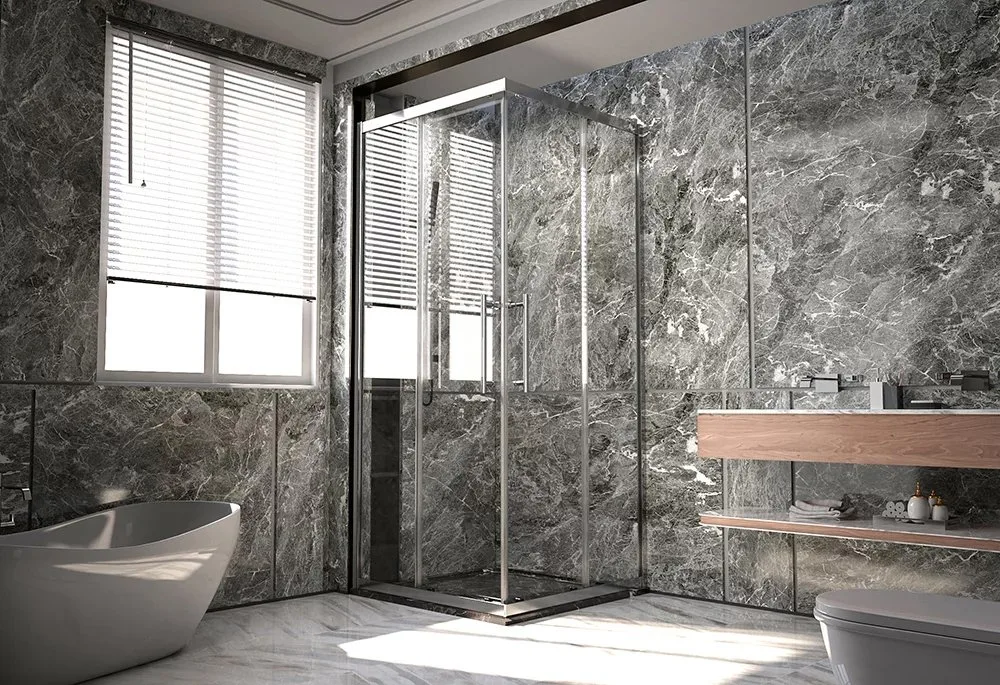 Душевой уголок Veconi Premium Trento PTC-20CH 110x80, профиль хром, стекло прозрачное Sancos — официальный сайт