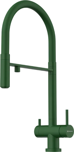 Смеситель для кухни Omoikiri Kanto RG royal green, с гибким изливом Sancos — Оригинал