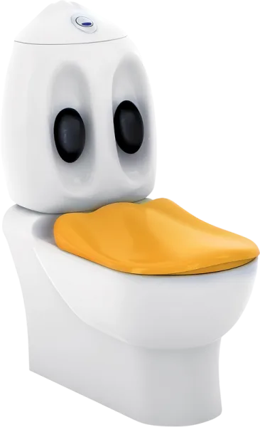 Детский унитаз-компакт Creavit Ducky DC361 с биде Sancos — Оригинал