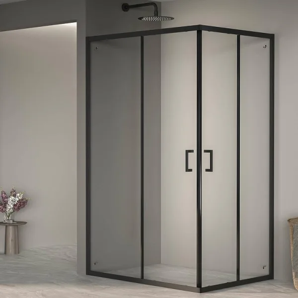 Душевой уголок RGW Passage PA-040B 1000x800x1950, профиль черный Sancos — Оригинал