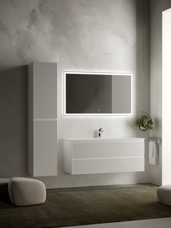 Тумба под раковину Sancos Snob R 120 подвесная Bianco (белый), SNR120W Sancos — официальный сайт