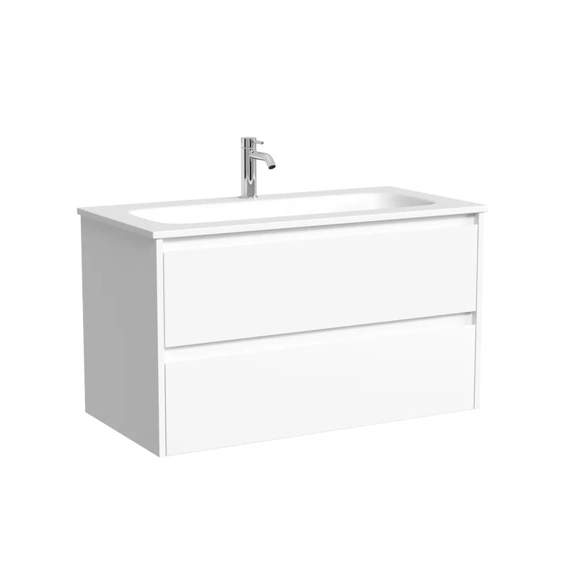 Тумба с раковиной Sancos Snob T 90 подвесная, bianco, раковина СN7019wx Sancos — официальный сайт