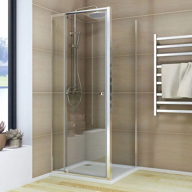 Душевой уголок Veconi Rovigo RV-026 110х90 см, профиль глянцевый хром, стекло прозрачное Sancos — официальный сайт
