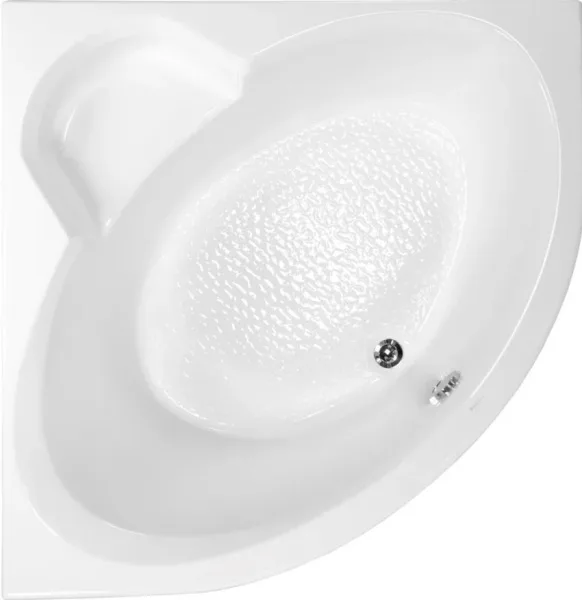 Акриловая ванна Vagnerplast Catalina mini VPBA125CTM3X-04 без опоры 125x125 см, угловая, пристенная Sancos — Оригинал