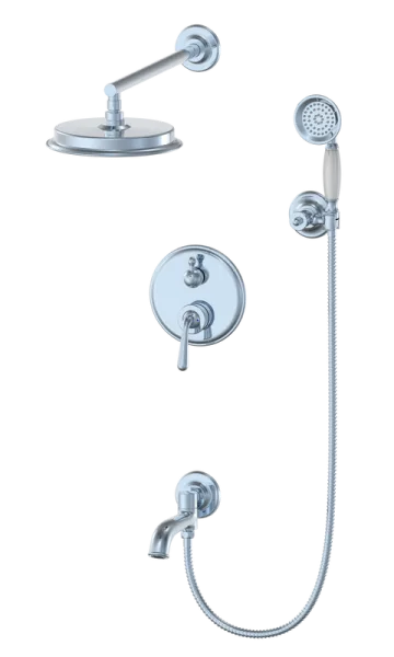 Душевой комплект Wonzon & Woghand WW-88939008-CR, С ВНУТРЕННЕЙ ЧАСТЬЮ, хром Sancos — Оригинал