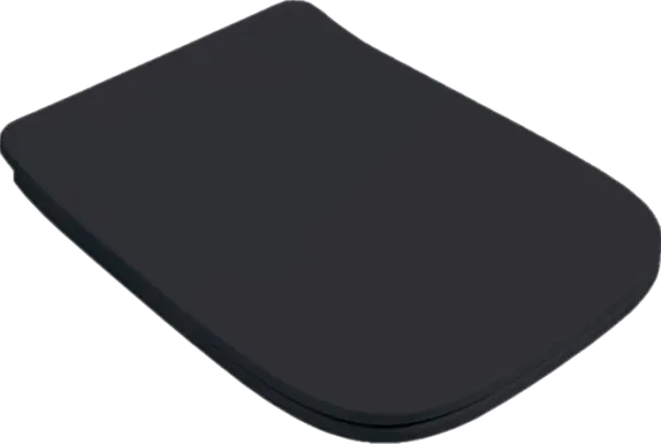 Крышка-сиденье ArtCeram A16 Slim ASA001 17 71, с микролифтом, черная матовая Sancos — Оригинал