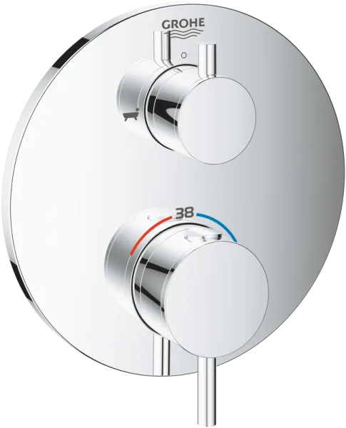 Термостатический смеситель встраиваемый Grohe Atrio 24138003 для ванны с душем, хром Sancos — Оригинал