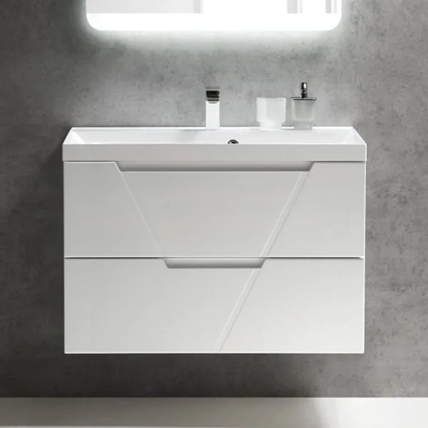 Тумба под раковину без столешницы BelBagno Vittoria 90 подвесная, bianco lucido Sancos — Оригинал