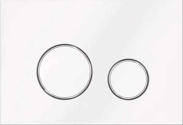 Кнопка смыва Veconi Round VFR005WCH белая Sancos — Оригинал