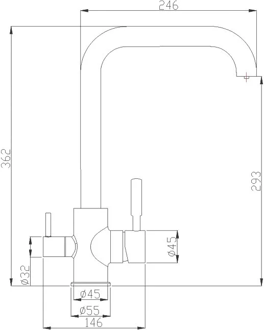 Смеситель для кухни Steel Hammer SH 715 BRONZE Sancos — официальный сайт