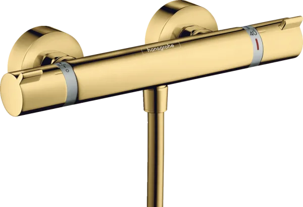 Термостатический смеситель Hansgrohe Ecostat Comfort 13116990 для душа, полированное золото Sancos — Оригинал