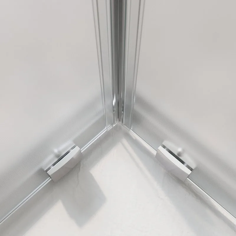 Душевой уголок BelBagno Luce AH-22-120/100-P-Cr профиль хром, стекло рифленое Sancos — официальный сайт