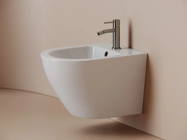 Биде подвесное Ceramicanova Alba CN11006 белый Sancos — Оригинал