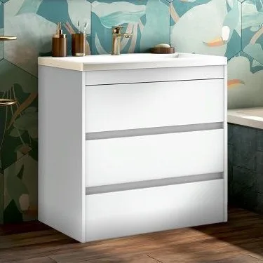 Тумба под раковину без столешницы Art&Max Family 75, напольная, Bianco Lucido Sancos — Оригинал