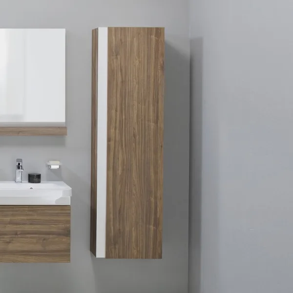 Шкаф-пенал для ванной Ravak 10° SB 10° темный орех Sancos — Оригинал