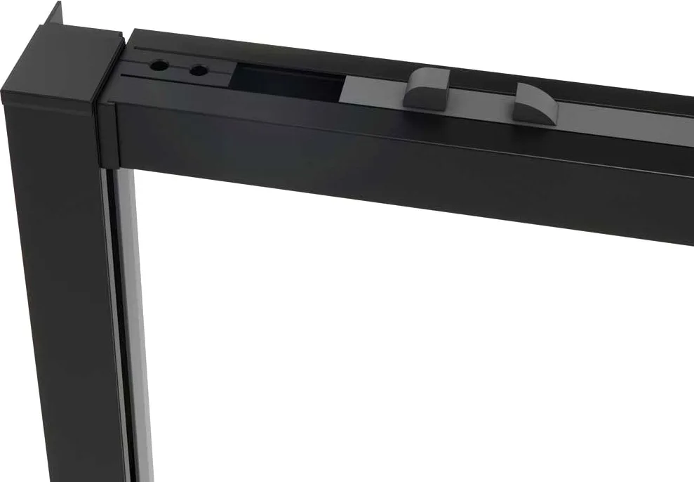 Душевая дверь в нишу Vincea Slim Soft 130 см, профиль черный, стекло прозрачное Sancos — официальный сайт