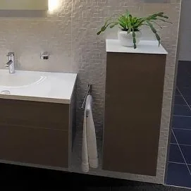 Шкаф Keuco Royal Reflex Royal reflex стекло трюфель R Sancos — Оригинал