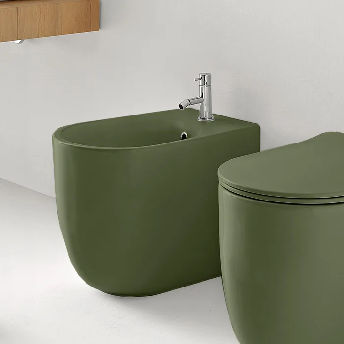 Биде напольное Kerasan Nolita 532011*1 одно отверстие, verde muschio Sancos — официальный сайт