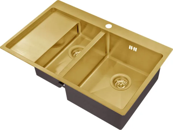 Мойка кухонная Zorg Inox PVD SZR 5178-2-R bronze Sancos — Оригинал