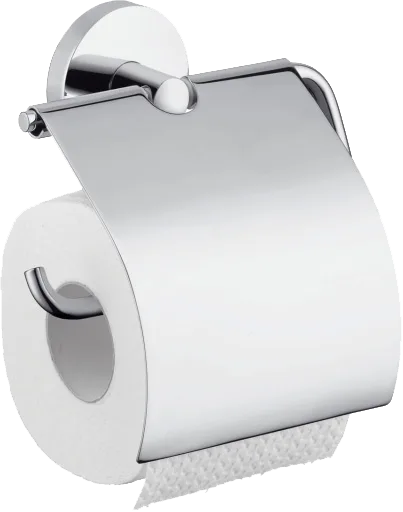 Держатель туалетной бумаги Hansgrohe Logis с крышкой Sancos — Оригинал