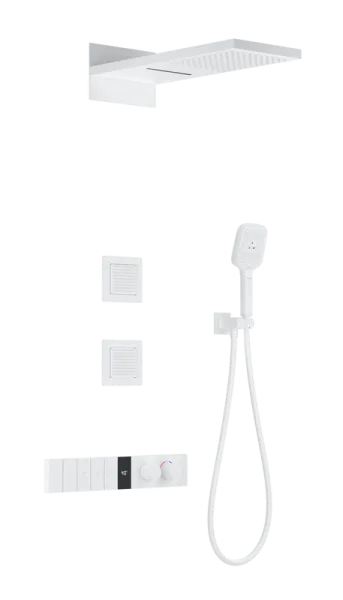 Душевой комплект Wonzon & Woghand WW-D4538-A-MW, С ВНУТРЕННЕЙ ЧАСТЬЮ, матовый белый Sancos — Оригинал