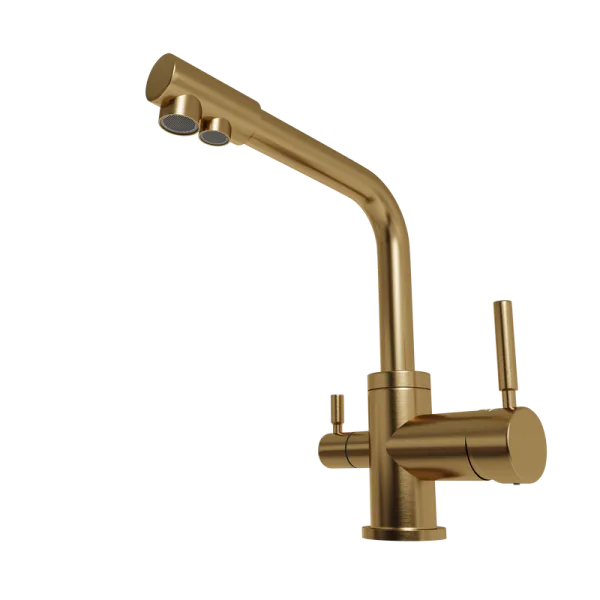 Смеситель для кухни Emar PVD ECB - 3003N PVD Golden Sancos — Оригинал