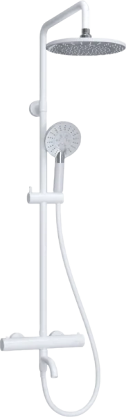 Душевая стойка Wasserkraft Mindel 8500 A188.067.058.WM Thermo, с термостатом, белая Sancos — Оригинал