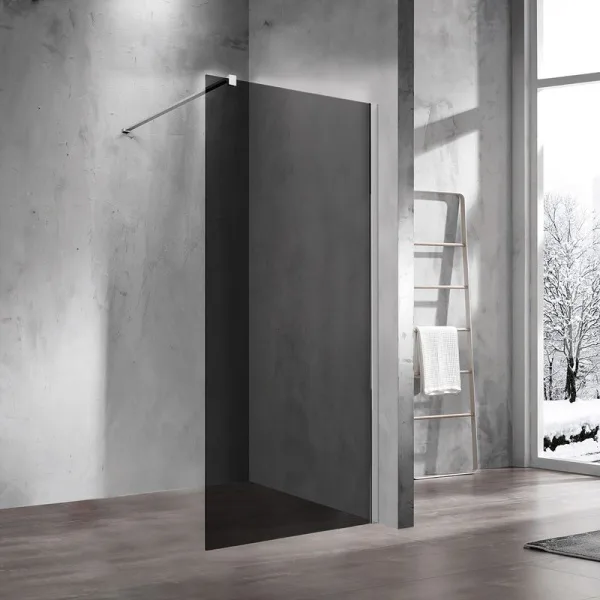 Душевая перегородка Vincea Walk-in VSW-1H900CG 90 см, профиль хром, стекло тонированное Sancos — Оригинал