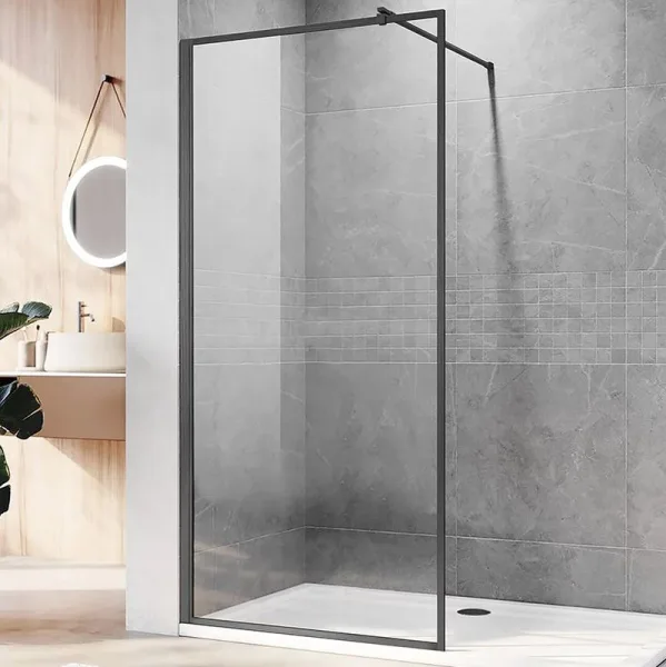 Душевая перегородка Veconi Korato KR81GR-80-01-C8 80 см, профиль брашированный графит Sancos — Оригинал