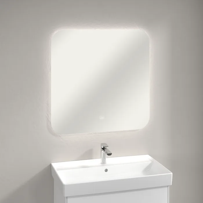 Зеркало Villeroy & Boch More to See Lite A4628000 80х80 с LED-подсветкой, 6500 K Sancos — официальный сайт