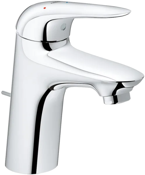 Смеситель Grohe Wave 23581001 с донным клапаном, хром Sancos — Оригинал