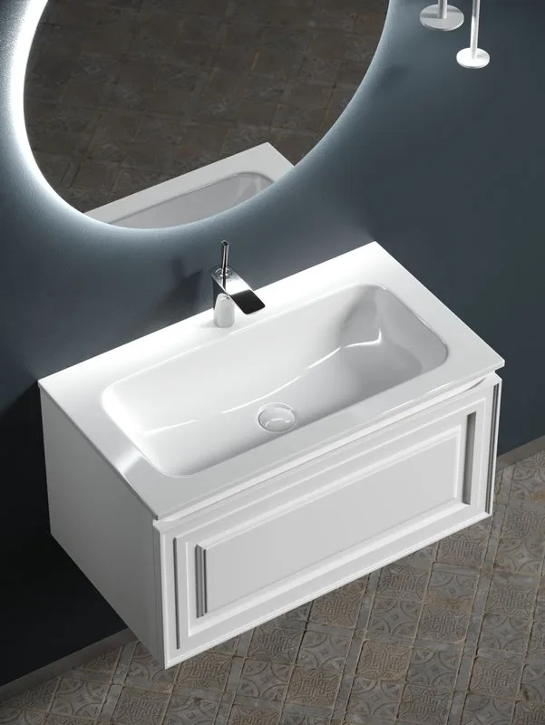 Тумба с раковиной Sancos Very 80 bianco Sancos — официальный сайт