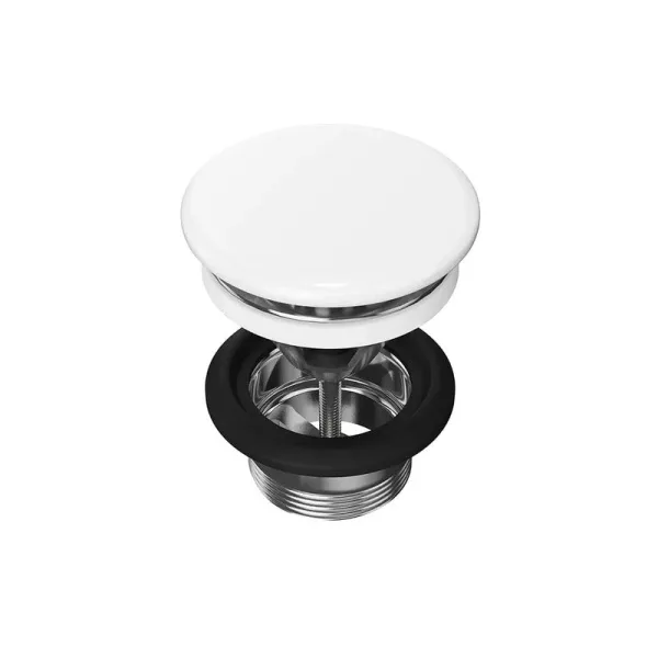 Донный клапан для раковины KERAMA MARAZZI DRR.2/WHT белый глянцевый Sancos — Оригинал