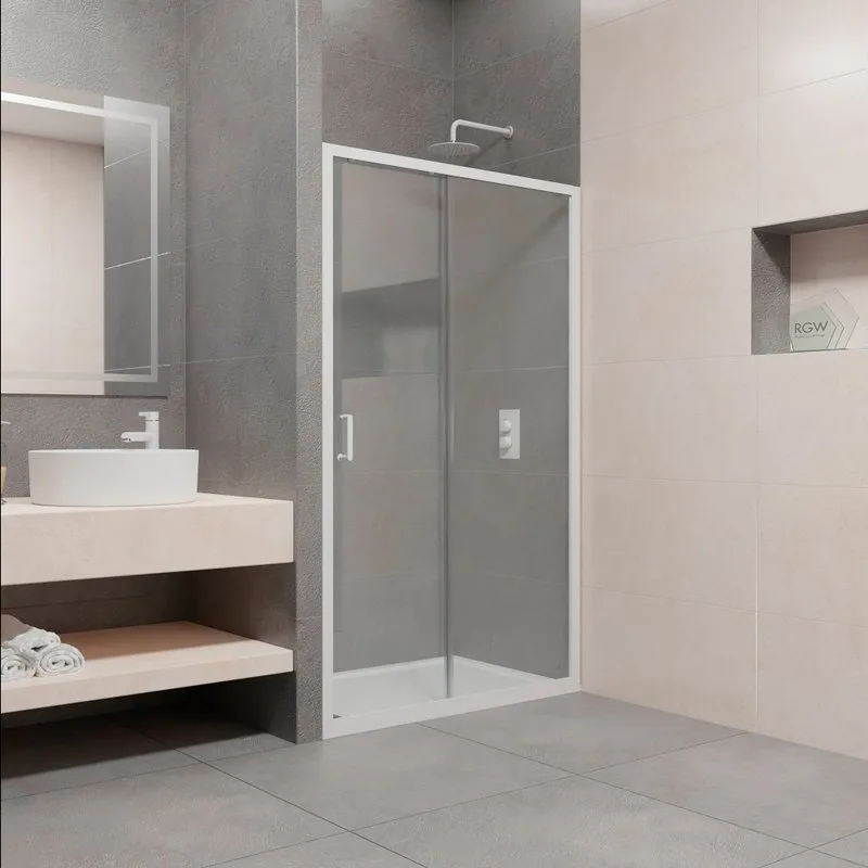 Душевая дверь в нишу RGW Passage PA-14W 41081410-15 100х195, профиль белый Sancos — официальный сайт