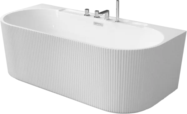 Акриловая ванна Esbano Aruba 170x80 см, пристенная, белая, со смесителем, со сливом-переливом, с дон Sancos — Оригинал