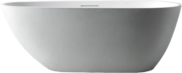 Ванна из искусственного камня Abber Dortmund 170x75 см, отдельностоящая, матовая белая, овальная, со Sancos — Оригинал
