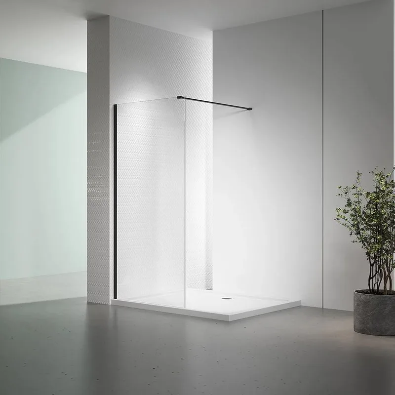 Душевая перегородка Veconi Korato KR72B-80-01-C7 80 см, профиль матовый черный Sancos — официальный сайт