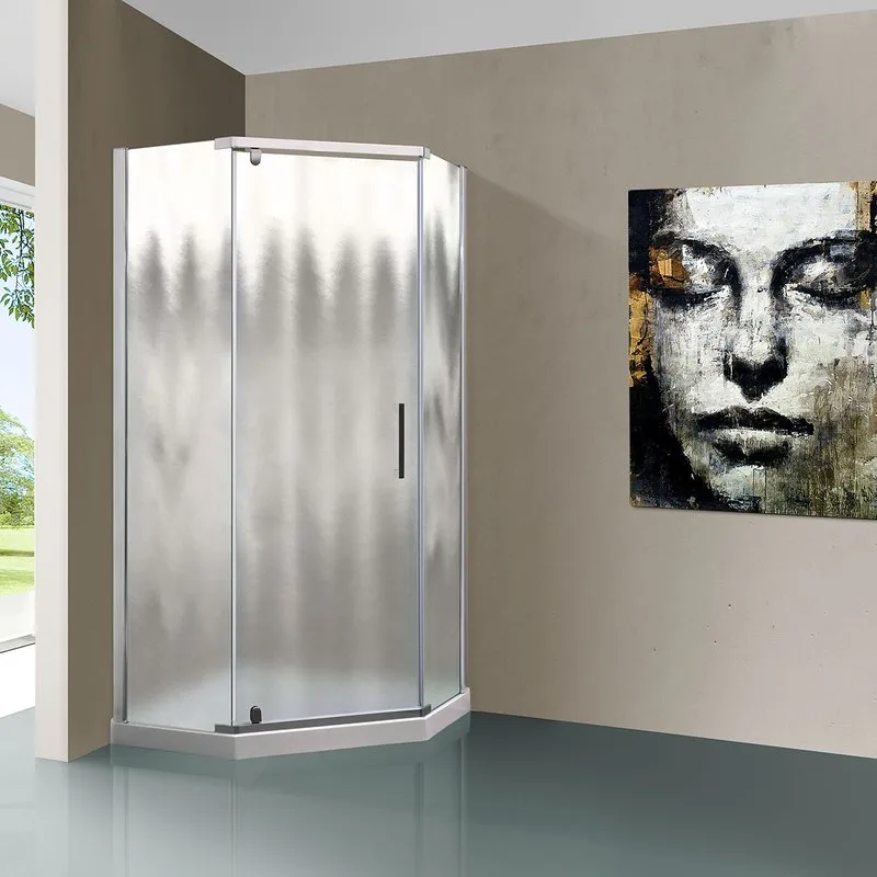 Душевой уголок Vincea Stresa VSP-1S900CH 90x90, профиль хром, стекло шиншилла Sancos — официальный сайт