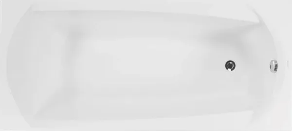 Акриловая ванна Vagnerplast Ebony VPBA160EBO2X-04 без опоры 160x75 см, пристенная, ультрабелая Sancos — Оригинал