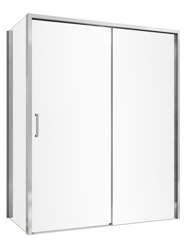 Душевой уголок Abber Komfort AG93130-S102 130х100 см, профиль матовый хром, стекло прозрачное Sancos — официальный сайт
