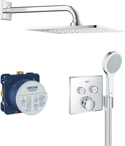 Душевой комплект Grohe Grohtherm SmartControl 34742000, С ВНУТРЕННЕЙ ЧАСТЬЮ Sancos — Оригинал