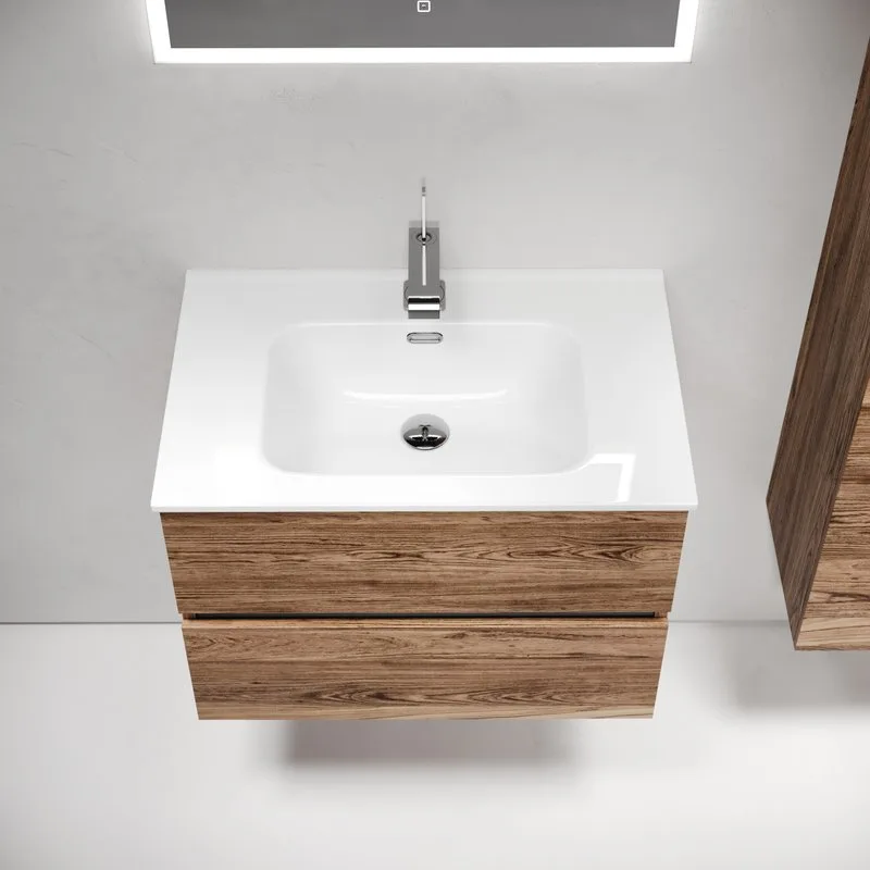 Тумба с раковиной Sancos Urban 70 дуб чарльстон, белая раковина CN7007 Sancos — официальный сайт