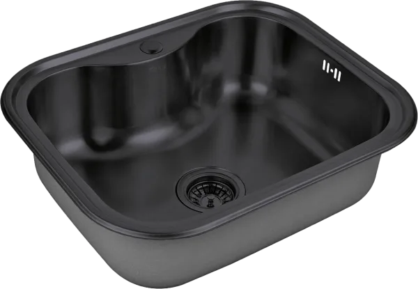 Мойка кухонная Zorg Inox PVD SZR 5848 GRAFIT графит Sancos — Оригинал